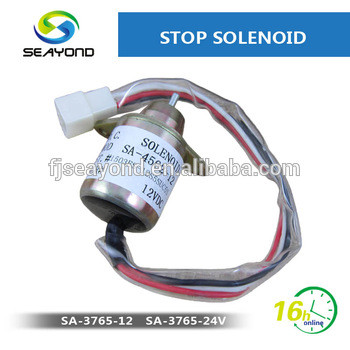 Seayond Excavator Parts Engine Flame Out solenoid 1503ES-12S5SUC5S