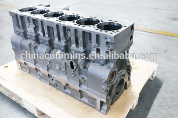 long block engine Komatsu SAA6D114E-3 cylinder block