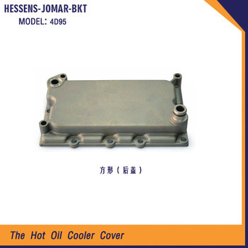4D95 Engine square oil cooler cover for komatsu