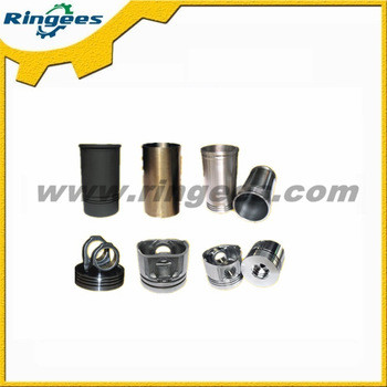 china manufacturer offer Excavator engine parts liner/piston/piston pin /connecting rod bearing for komatsu pc200 engine S6D102,
